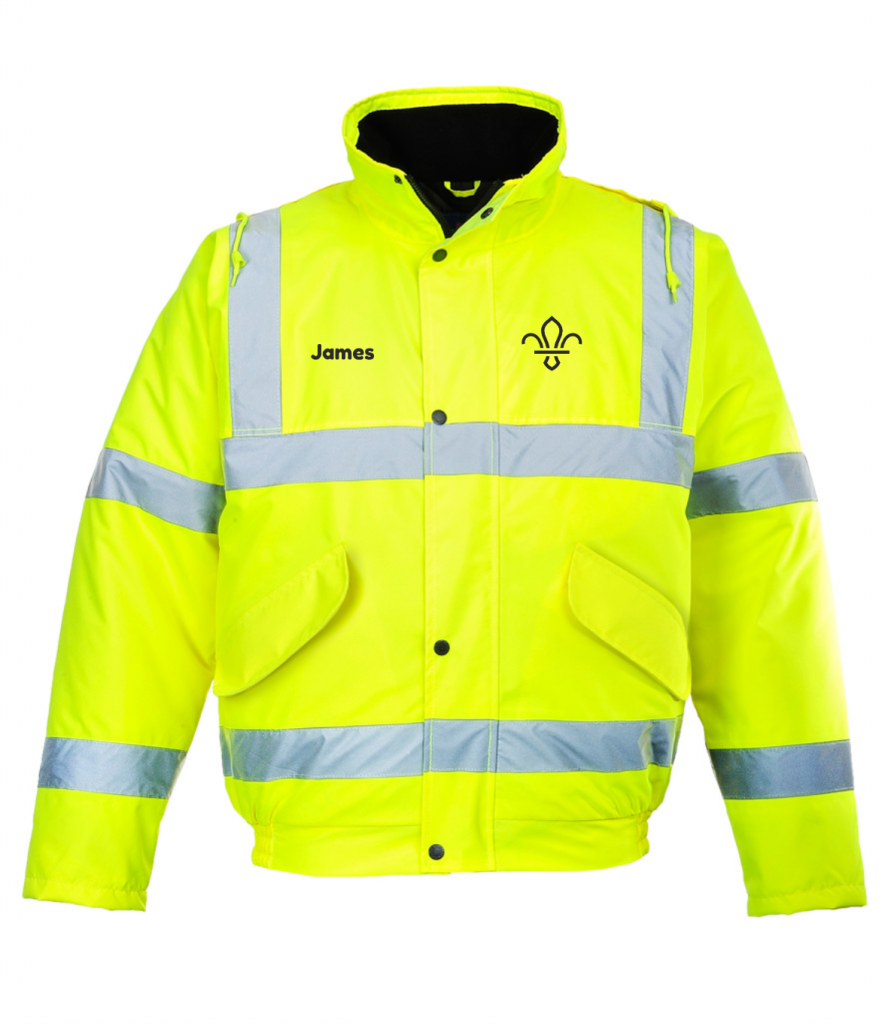 KSSN Hi-Vis Waterproof Bomber Jacket