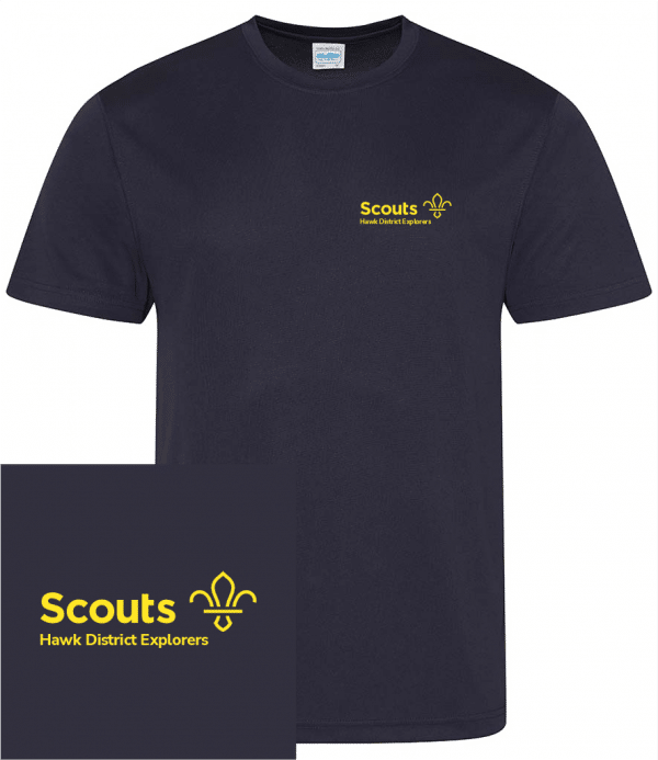Hawk District Explorer Scouts Wicking T-Shirt