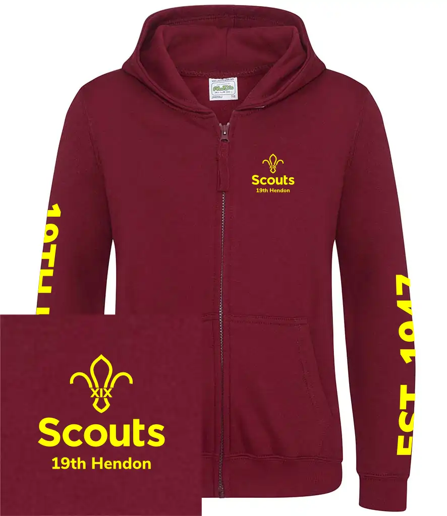 19th Hendon Group Child Full Zipped Hoodie