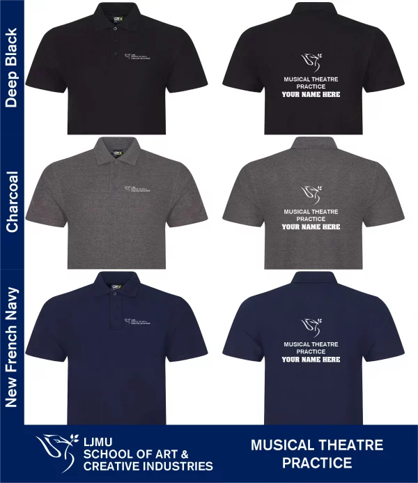LJMU Official Musical Theatre Practice Polo Shirt