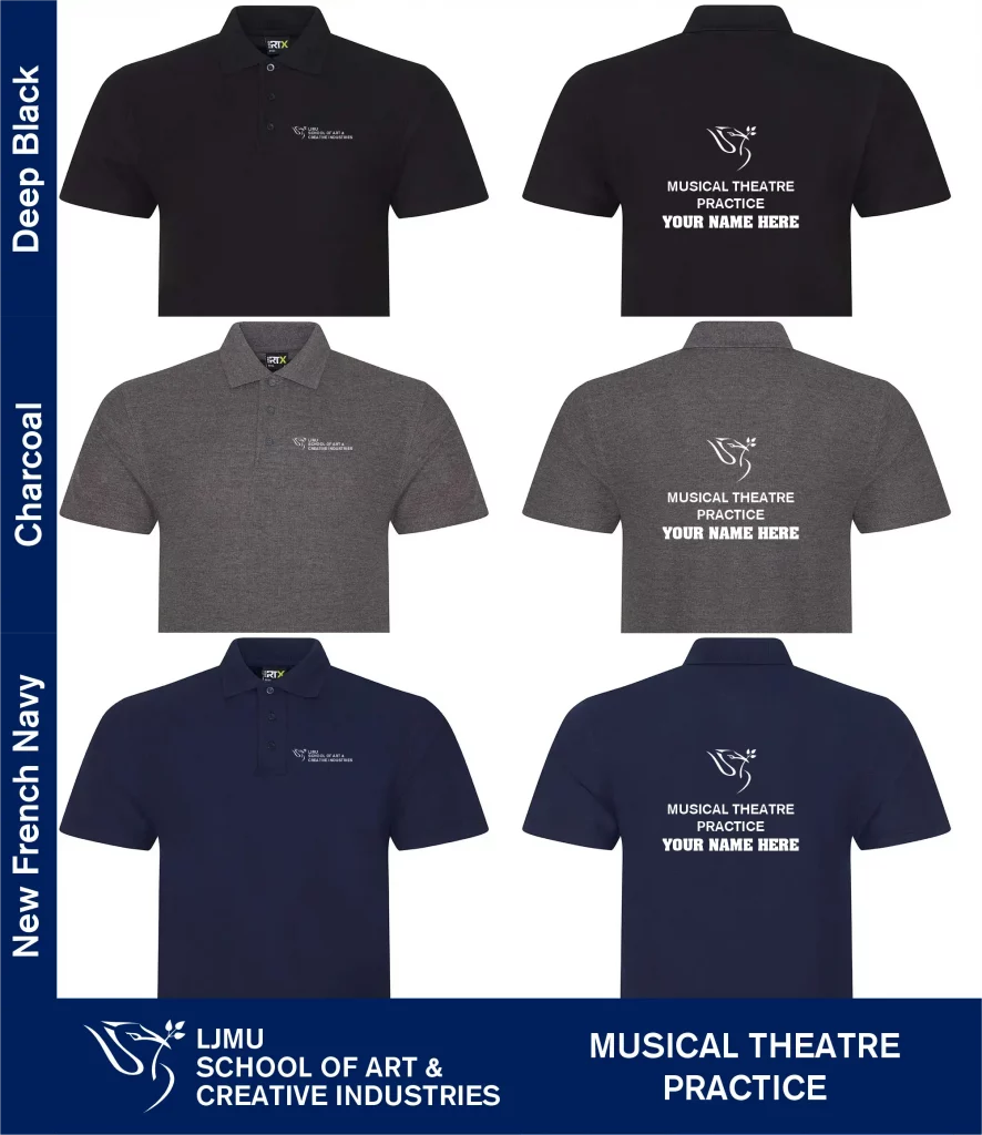 LJMU Official Musical Theatre Practice Polo Shirt