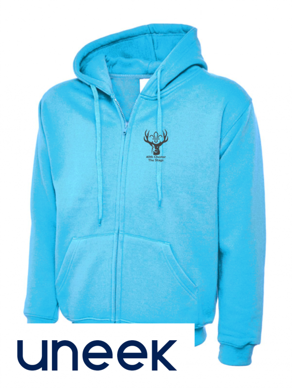 40th Chester Adult Zipped Hoodie