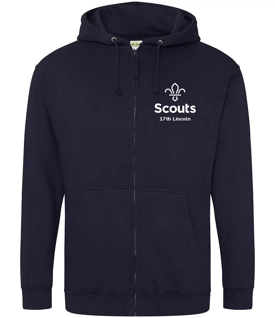 17th Lincoln Volunteer Zipped Hoodie (Zoodie)