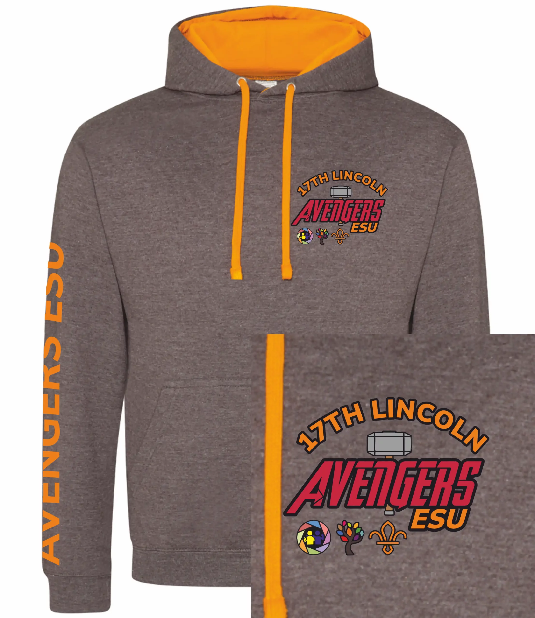 17th Lincoln Avengers ESU Contrast Hoodie